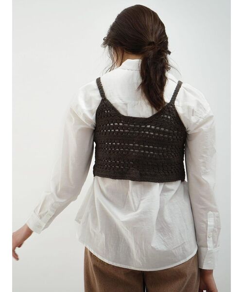 FIKA.(フィーカ)の「Crochet knit bustier(その他トップス・レディース・ベージュ/チャコール・MEDIUM)」の20枚目の写真