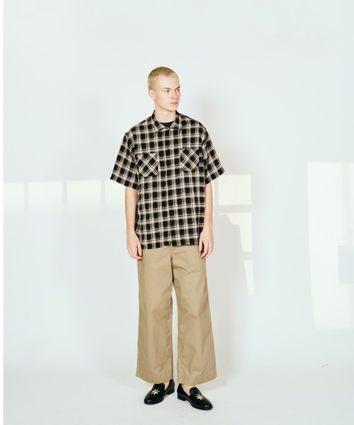 2AM(ツーエイエム)の「DAN RIVER ダンリバー / PRINTED RAYON CHECK SS SHIRT(シャツ/ブラウス・メンズ・ブラック×ホワイト/ブラウン系その他/ブラック・SMALL/MEDIUM/LARGE)」の3枚目の写真
