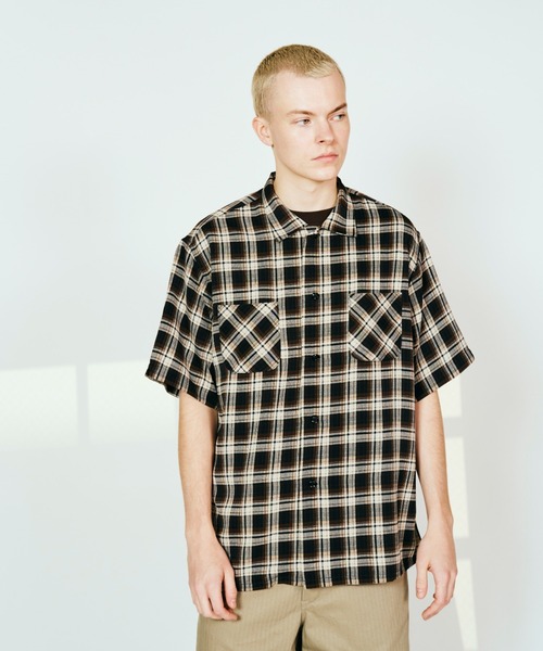 2AM(ツーエイエム)の「DAN RIVER ダンリバー / PRINTED RAYON CHECK SS SHIRT(シャツ/ブラウス・メンズ・ブラック×ホワイト/ブラウン系その他/ブラック・SMALL/MEDIUM/LARGE)」の11枚目の写真