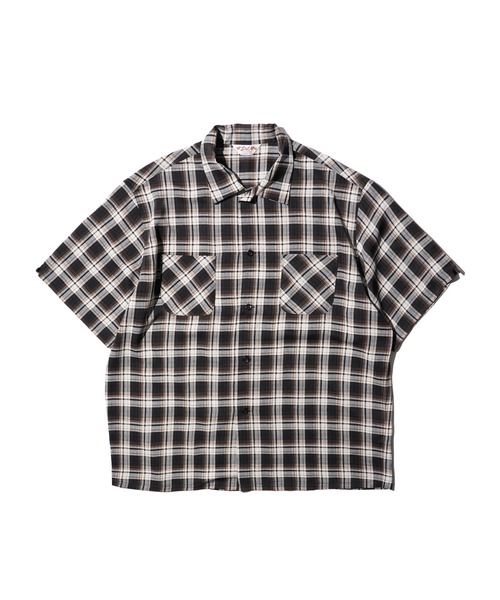 2AM(ツーエイエム)の「DAN RIVER ダンリバー / PRINTED RAYON CHECK SS SHIRT(シャツ/ブラウス・メンズ・ブラック×ホワイト/ブラウン系その他/ブラック・SMALL/MEDIUM/LARGE)」の4枚目の写真