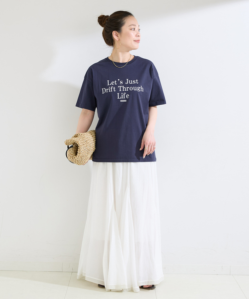 B.C STOCK(ベーセーストック)の「手洗い可 / 天竺プリントTEE(Tシャツ/カットソー・レディース・ピンク/ブラウン/ホワイト/ネイビー・FREE)」の18枚目の写真