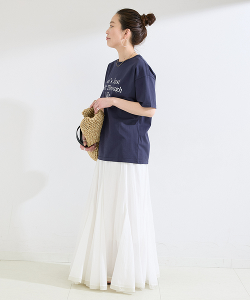 B.C STOCK(ベーセーストック)の「手洗い可 / 天竺プリントTEE(Tシャツ/カットソー・レディース・ピンク/ブラウン/ホワイト/ネイビー・FREE)」の19枚目の写真