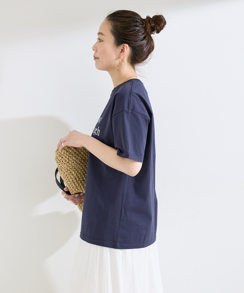 B.C STOCK(ベーセーストック)の「手洗い可 / 天竺プリントTEE(Tシャツ/カットソー・レディース・ピンク/ブラウン/ホワイト/ネイビー・FREE)」の22枚目の写真