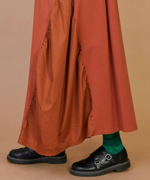 FRAPBOIS（フラボア）の「トリムワンピ（ワンピース・レディース・ブラック/レンガ・1）」の6枚目の写真