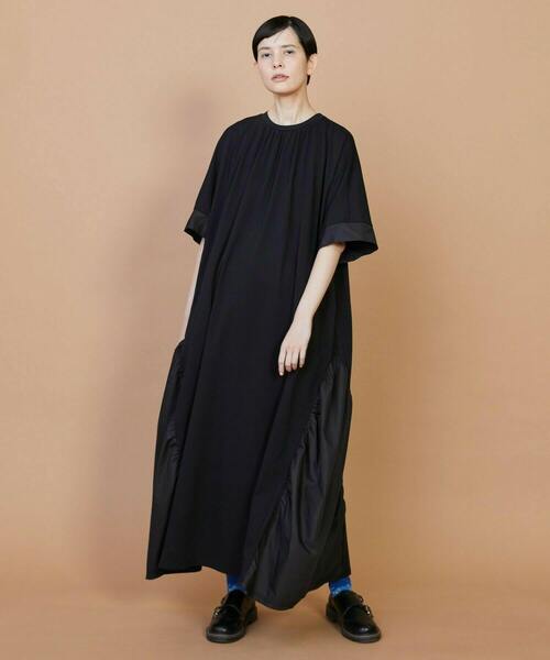 FRAPBOIS（フラボア）の「トリムワンピ（ワンピース・レディース・ブラック/レンガ・1）」の18枚目の写真