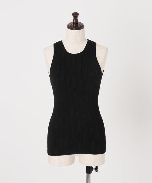 ADAWAS(アダワズ)の「《NOBLE別注》【洗える】ADAWAS/アダワズ RANDOM RIB TANK TOP(タンクトップ・レディース・ブラック/モカ・FREE)」の15枚目の写真