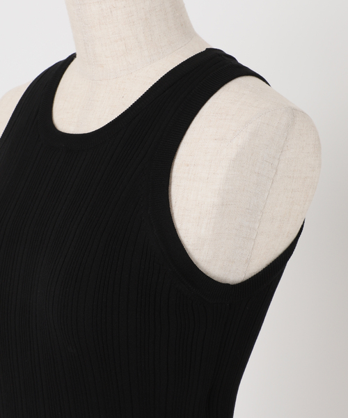 ADAWAS(アダワズ)の「《NOBLE別注》【洗える】ADAWAS/アダワズ RANDOM RIB TANK TOP(タンクトップ・レディース・ブラック/モカ・FREE)」の21枚目の写真