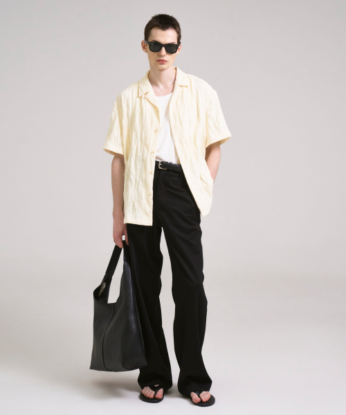SSIN AND LEE(シンアンドリー)の「リファインドテーラリングコットンパンツブラック(その他パンツ・メンズ・その他・MEDIUM/LARGE)」の2枚目の写真