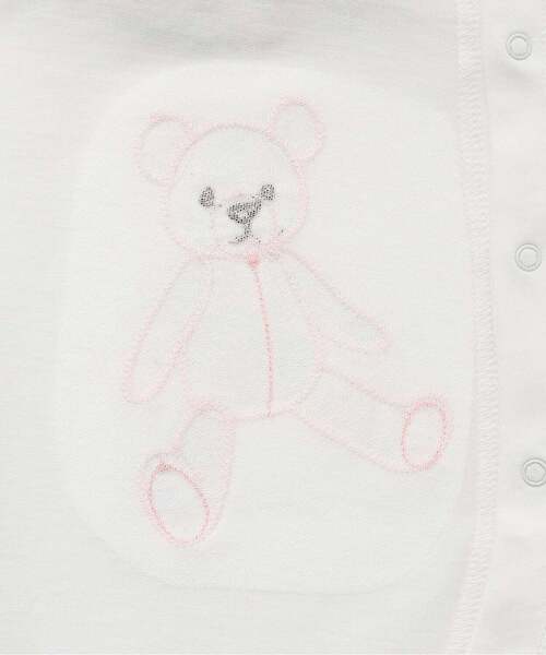 sense of wonder(センスオブワンダー)の「リバティウサクマアップリケ2WAYオール(ロンパース・キッズ・ホワイト系/ピンク・50-70cm)」の7枚目の写真