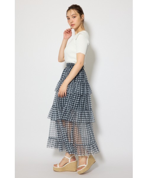 rienda（リエンダ）の「BIGカラーニットトップス春服 夏服 サマーニット（ニット/セーター・レディース・ホワイト/ブラウン/ブラック/ライトピンク・FREE）」の12枚目の写真