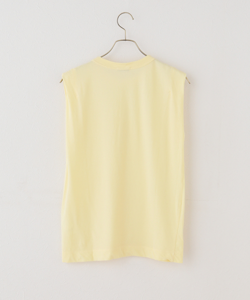 Spick & Span(スピックアンドスパン)の「《新色有り / 追加》ATON/エイトン FRESCA SINGLE JERSEY TANK TOP(タンクトップ・レディース・ホワイト/イエロー/ベージュ/スカイブルー・38)」の19枚目の写真