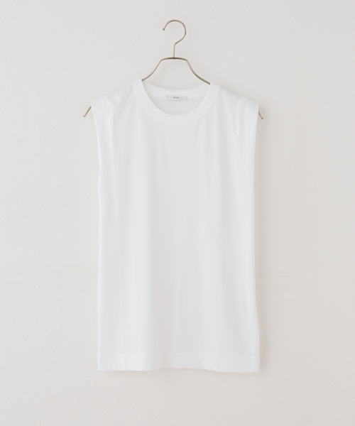 Spick & Span(スピックアンドスパン)の「《新色有り / 追加》ATON/エイトン FRESCA SINGLE JERSEY TANK TOP(タンクトップ・レディース・ホワイト/イエロー/ベージュ/スカイブルー・38)」の15枚目の写真