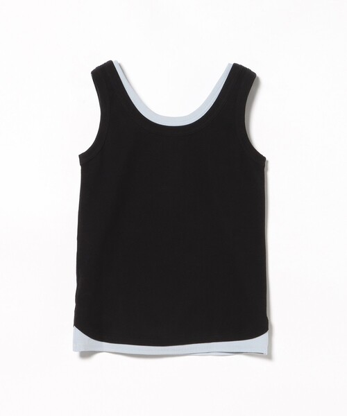 BEAMS HEART(ビームスハート)の「レイヤード風 ヘンリーネック タンクトップ(Tシャツ/カットソー・レディース・ダークブラウン/ライトグレー/ブラック・FREE)」の15枚目の写真