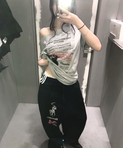 DAUSPICE(ディーオスピス)の「(DUC) BB Waist Low-Rise Sweatpants Black(スウェットパンツ・レディース・ブラック・MEDIUM/LARGE)」の2枚目の写真