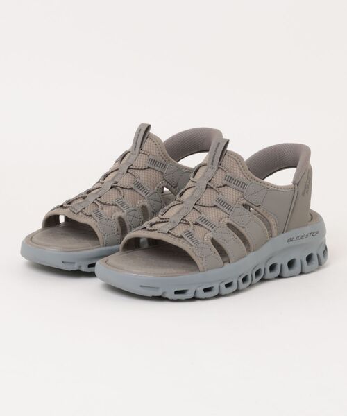 SKECHERS(スケッチャーズ)の「【SKECHERS】GLIDE STEP SANDAL(サンダル・メンズ・チャコール/ブラック×グレー・28.0cm/27.0cm/26.0cm/25.0cm)」の2枚目の写真