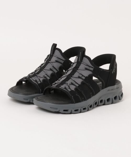 SKECHERS(スケッチャーズ)の「【SKECHERS】GLIDE STEP SANDAL(サンダル・メンズ・チャコール/ブラック×グレー・28.0cm/27.0cm/26.0cm/25.0cm)」の1枚目の写真