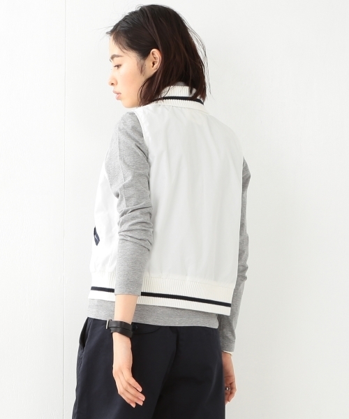 美品　BEAMS BOY スタンドカラーダウンベスト　パープル　ダブルジップ ベスト通販｜BEAMS