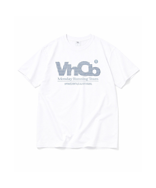 VENHIT(ベンヒット)の「MRTチェックアプリケ半袖Tシャツ_ホワイト(Tシャツ/カットソー・レディース・ホワイト・SMALL/MEDIUM/LARGE/X-LARGE)」の1枚目の写真