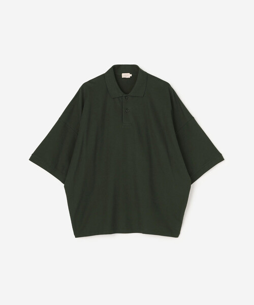 handvaerk（ハンドバーク）の「handvaerk | コットンピケ ビッグポロシャツ MEN（ポロシャツ・メンズ・ライトグレー/チャコール/グリーン系その他・M/L）」の13枚目の写真