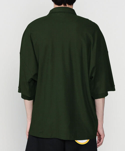 handvaerk（ハンドバーク）の「handvaerk | コットンピケ ビッグポロシャツ MEN（ポロシャツ・メンズ・ライトグレー/チャコール/グリーン系その他・M/L）」の20枚目の写真