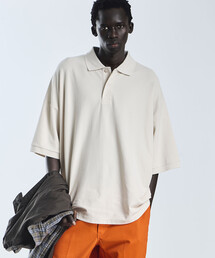 handvaerk（ハンドバーク）の「handvaerk | コットンピケ ビッグポロシャツ MEN（ポロシャツ）」