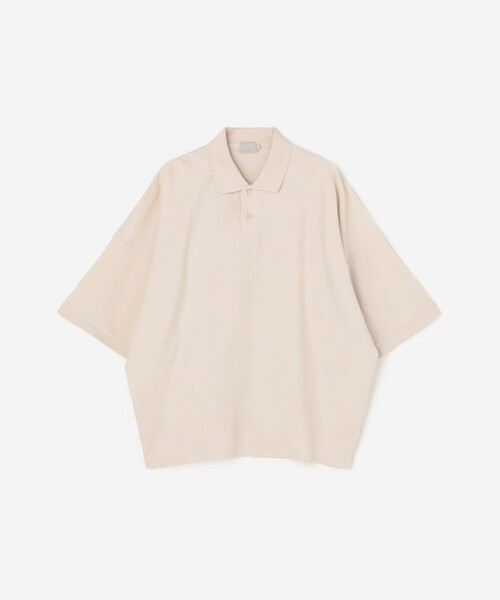 handvaerk（ハンドバーク）の「handvaerk | コットンピケ ビッグポロシャツ MEN（ポロシャツ・メンズ・ライトグレー/チャコール/グリーン系その他・M/L）」の11枚目の写真