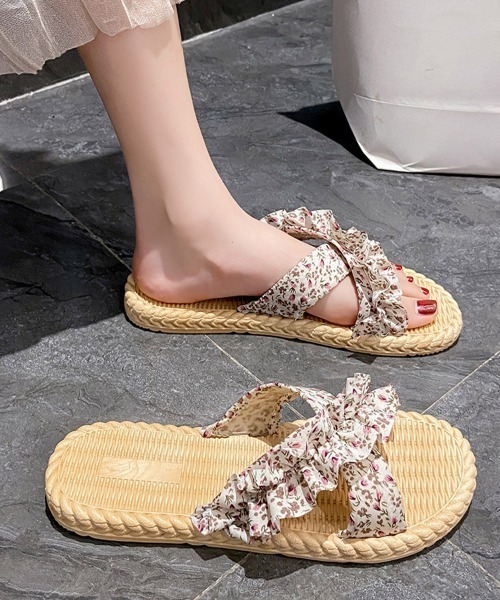 Miniministore（ミニミニストア）の「ビーチサンダル スリッパサンダル 夏海（サンダル・レディース・ブラック/ミント/アイボリー・S/M/L）」の17枚目の写真