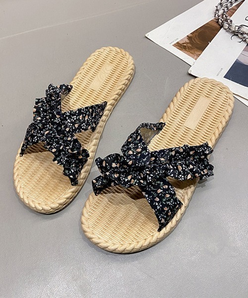 Miniministore（ミニミニストア）の「ビーチサンダル スリッパサンダル 夏海（サンダル・レディース・ブラック/ミント/アイボリー・S/M/L）」の11枚目の写真