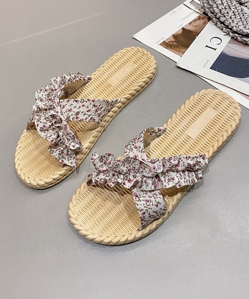 Miniministore（ミニミニストア）の「ビーチサンダル スリッパサンダル 夏海（サンダル・レディース・ブラック/ミント/アイボリー・S/M/L）」の12枚目の写真