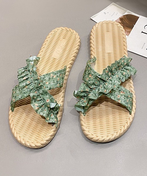 Miniministore（ミニミニストア）の「ビーチサンダル スリッパサンダル 夏海（サンダル・レディース・ブラック/ミント/アイボリー・S/M/L）」の13枚目の写真
