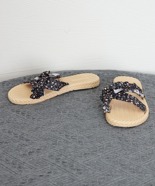 Miniministore（ミニミニストア）の「ビーチサンダル スリッパサンダル 夏海（サンダル・レディース・ブラック/ミント/アイボリー・S/M/L）」の16枚目の写真