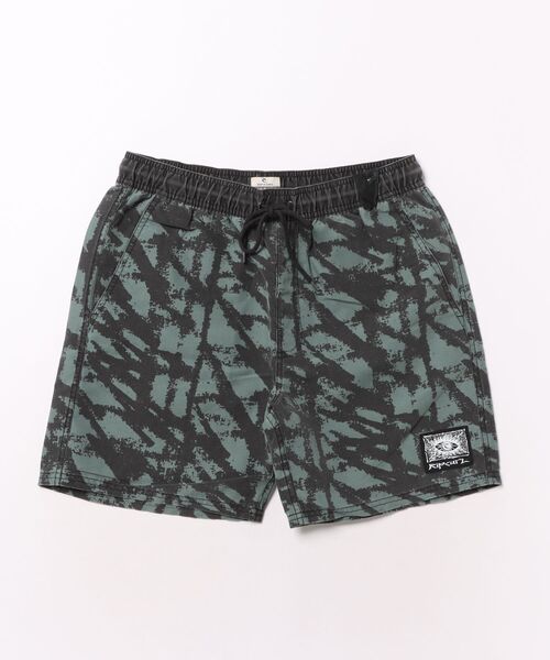 rip curl(リップカール)の「【RIPCURL(リップカール)】メンズボードショーツ/水陸両用 ウエストゴム バギーショーツ サーフトランクス リサイクル素材 メッシュポケット アブストラクト柄 速乾 春夏(水着・メンズ・ブラック/レッド系その他・SMALL/MEDIUM/LARGE)」の4枚目の写真