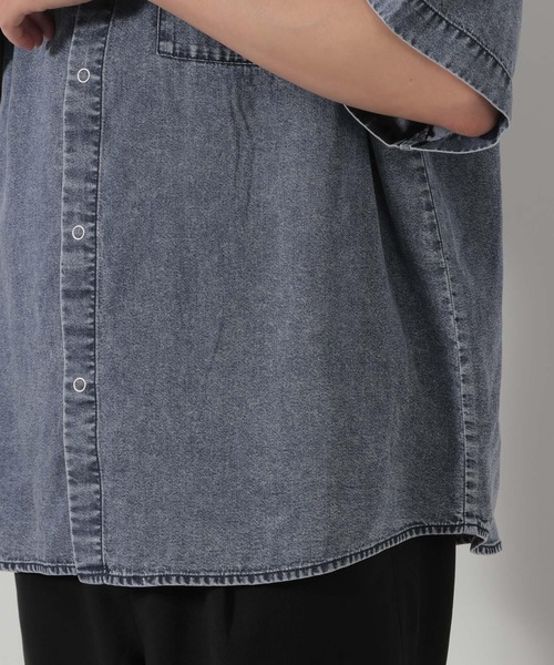 LAKOLE（ラコレ）の「リングドットデニム半袖シャツ / 662028（シャツ/ブラウス・メンズ・ブラック/ブルー・MEDIUM/LARGE）」の17枚目の写真