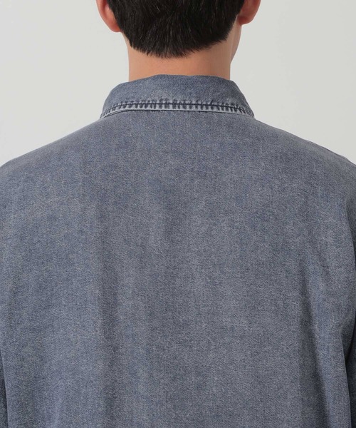 LAKOLE（ラコレ）の「リングドットデニム半袖シャツ / 662028（シャツ/ブラウス・メンズ・ブラック/ブルー・MEDIUM/LARGE）」の18枚目の写真