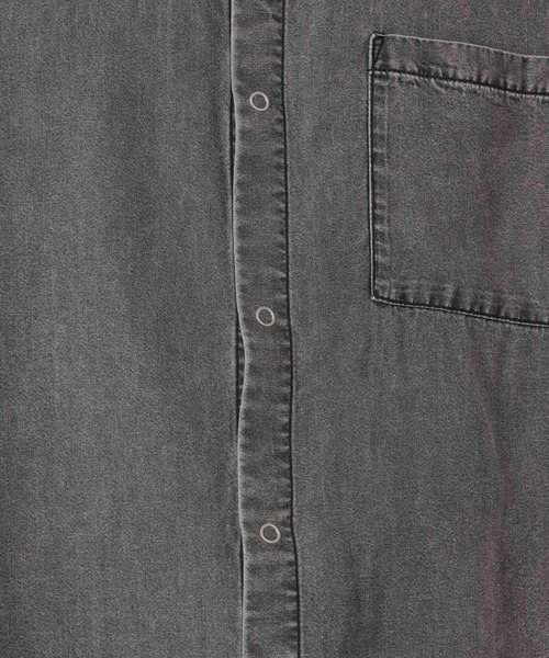 LAKOLE（ラコレ）の「リングドットデニム半袖シャツ / 662028（シャツ/ブラウス・メンズ・ブラック/ブルー・MEDIUM/LARGE）」の19枚目の写真
