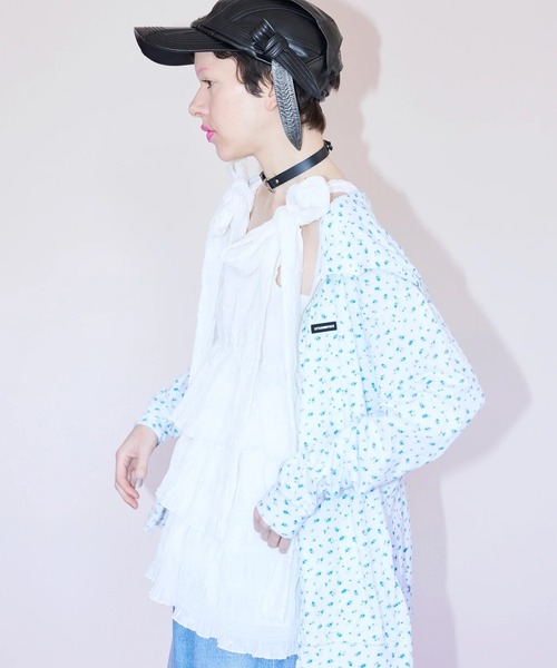 Little sunny bite(リトルサニーバイト)の「littlesunnybite/リトルサニーバイト/floral light hoodie(パーカー・レディース・ホワイト/ピンク/その他18・M/S)」の1枚目の写真