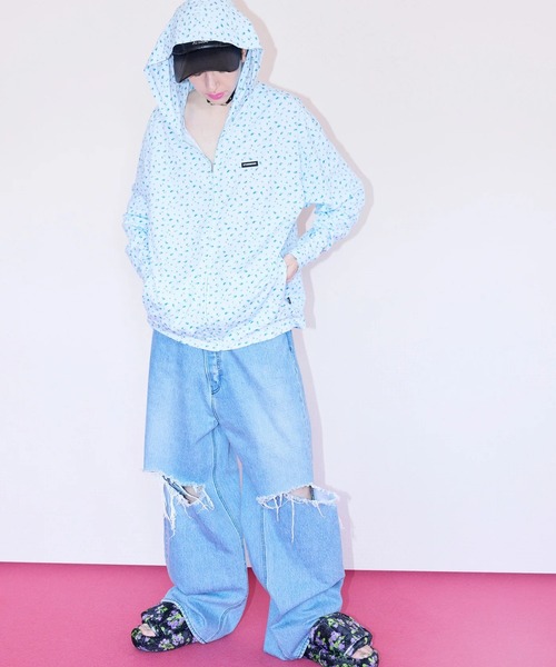 Little sunny bite(リトルサニーバイト)の「littlesunnybite/リトルサニーバイト/floral light hoodie(パーカー・レディース・ホワイト/ピンク/その他18・M/S)」の11枚目の写真