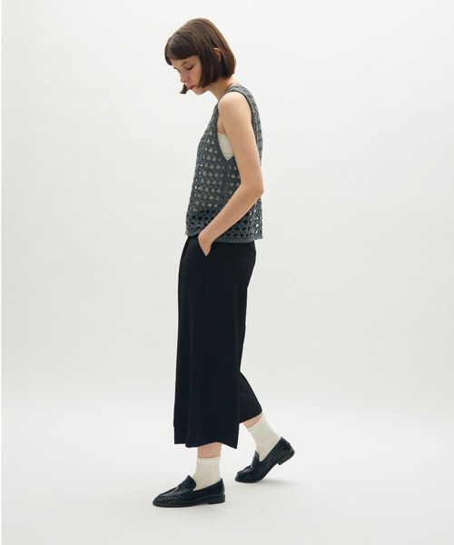 full/fill.(フルフィル)の「mesh slab knit vest / メッシュスラブニットベスト(ベスト・レディース・グレー/アイボリー・FREE)」の10枚目の写真