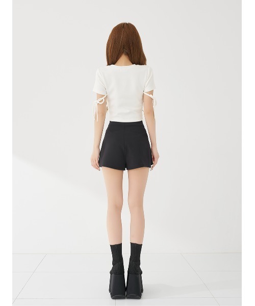 Darich(ダーリッチ)の「シグネチャーDRレースロゴカットトップス(Tシャツ/カットソー・レディース・ピンク/ホワイト/ブラック・FREE)」の7枚目の写真