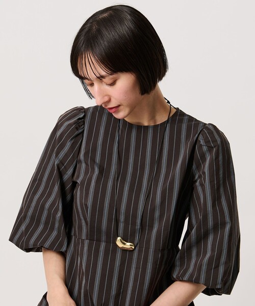 UNITED ARROWS(ユナイテッドアローズ)の「ビーン コード ネックレス(ネックレス・レディース・シルバー/ゴールド・FREE)」の1枚目の写真