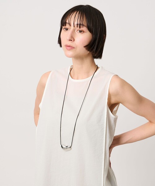 UNITED ARROWS(ユナイテッドアローズ)の「ビーン コード ネックレス(ネックレス・レディース・シルバー/ゴールド・FREE)」の4枚目の写真