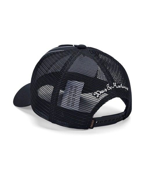 DEUS EX MACHINA(デウスエクスマキナ)の「FORECOURT TRUCKER コットン素材 ナイロンキャップ(キャップ・メンズ・スカイブルー系/ベージュ/ブラック・OS)」の5枚目の写真