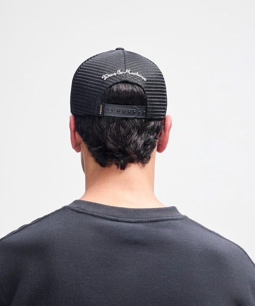 DEUS EX MACHINA(デウスエクスマキナ)の「FORECOURT TRUCKER コットン素材 ナイロンキャップ(キャップ・メンズ・スカイブルー系/ベージュ/ブラック・OS)」の9枚目の写真