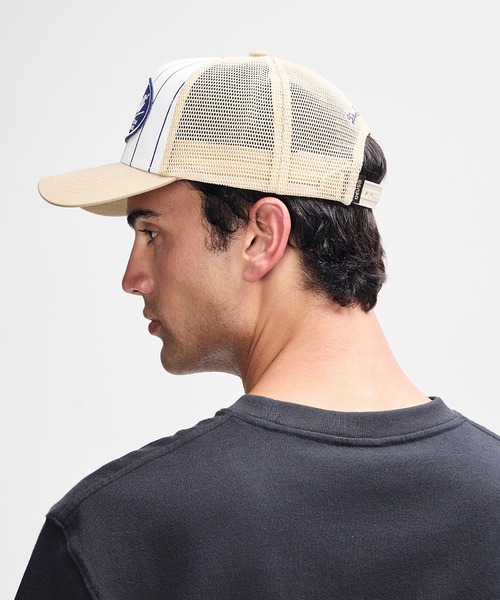 DEUS EX MACHINA(デウスエクスマキナ)の「FORECOURT TRUCKER コットン素材 ナイロンキャップ(キャップ・メンズ・スカイブルー系/ベージュ/ブラック・OS)」の13枚目の写真