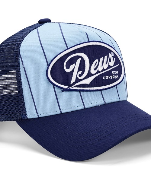 DEUS EX MACHINA(デウスエクスマキナ)の「FORECOURT TRUCKER コットン素材 ナイロンキャップ(キャップ・メンズ・スカイブルー系/ベージュ/ブラック・OS)」の15枚目の写真