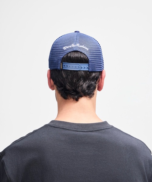 DEUS EX MACHINA(デウスエクスマキナ)の「FORECOURT TRUCKER コットン素材 ナイロンキャップ(キャップ・メンズ・スカイブルー系/ベージュ/ブラック・OS)」の21枚目の写真
