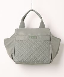 tone（トーン）の「【 niconico / ニコニコ 】編みデザイン 保冷ランチバッグ 手提げ 大容量（お弁当箱）」
