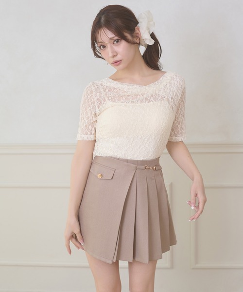 Ambre Neige(アンブルネージュ)の「assortment drape tops / アソートドレープトップス(Tシャツ/カットソー・レディース・ライトブルー/その他/アイボリー/ピンクベージュ・FREE)」の2枚目の写真