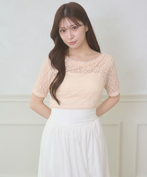 Ambre Neige(アンブルネージュ)の「assortment drape tops / アソートドレープトップス(Tシャツ/カットソー・レディース・ライトブルー/その他/アイボリー/ピンクベージュ・FREE)」の21枚目の写真