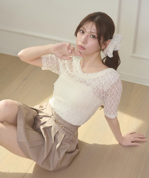 Ambre Neige(アンブルネージュ)の「assortment drape tops / アソートドレープトップス(Tシャツ/カットソー・レディース・ライトブルー/その他/アイボリー/ピンクベージュ・FREE)」の11枚目の写真